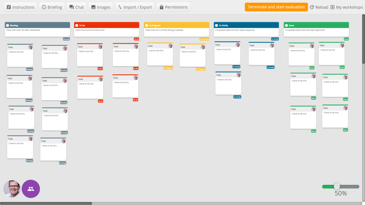 New retro method - KISS - IdeaClouds