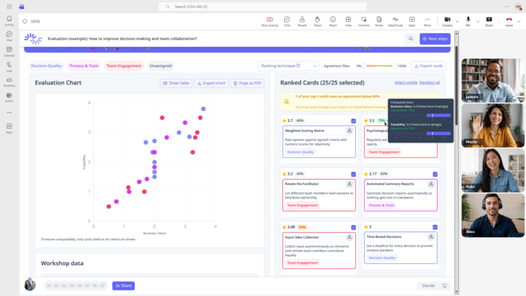 Screenshot Shared Application in MS Teams